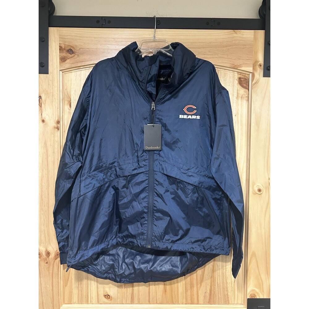 Dunbrooke Chicago Bears Sportsman’s Waterproof Jacket Navy Blue Large NWT